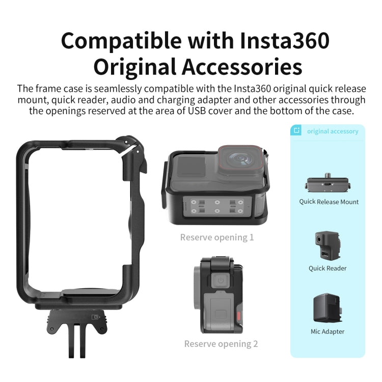 For Insta360 Ace / Ace Pro aMagisn Rabbit Cage Border Sports Camera Accessories - HoMEdemic™ 