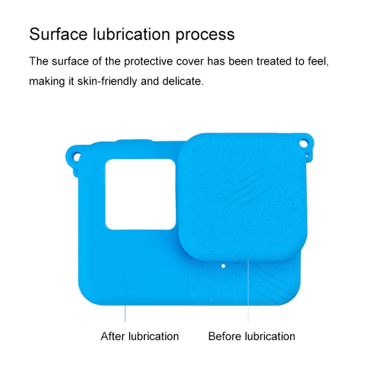 For Insta360 Ace Body Silicone Protective Case with Lens Cap (Blue) - HoMEdemic™ 