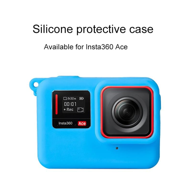 For Insta360 Ace Body Silicone Protective Case with Lens Cap (White) - HoMEdemic™ 