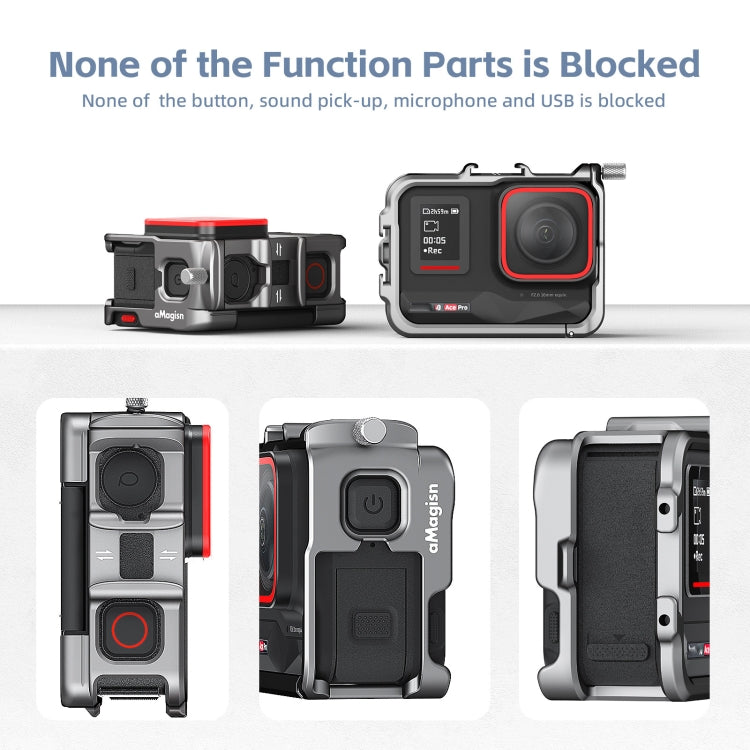 For Insta360 Ace Pro 2 / Ace Pro / Ace AMagisn Metal Rabbit Cage Protective Frame - HoMEdemic™ 