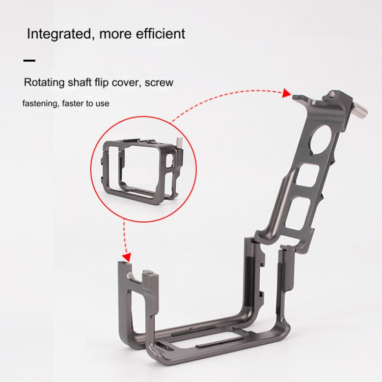For Insta360 Ace Pro / Ace Aluminum Alloy Metal Rabbit Cage Frame (Grey) - HoMEdemic™ 