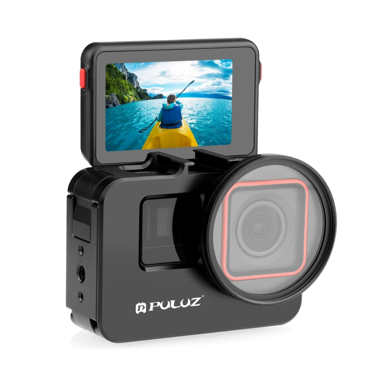 For Insta360 Ace Pro / Ace PULUZ Metal Cage Adapter Frame with 52mm UV Filter & Adapter Ring (Black) - HoMEdemic™ 
