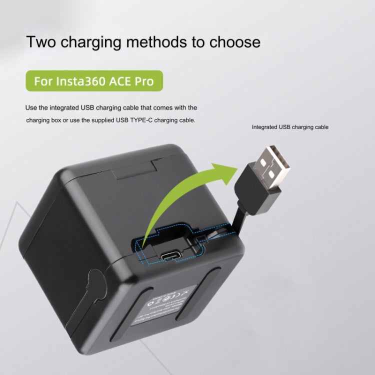 For Insta360 Ace Pro / Ace Tri-Battery Charging Box Case (Black) - HoMEdemic™ 