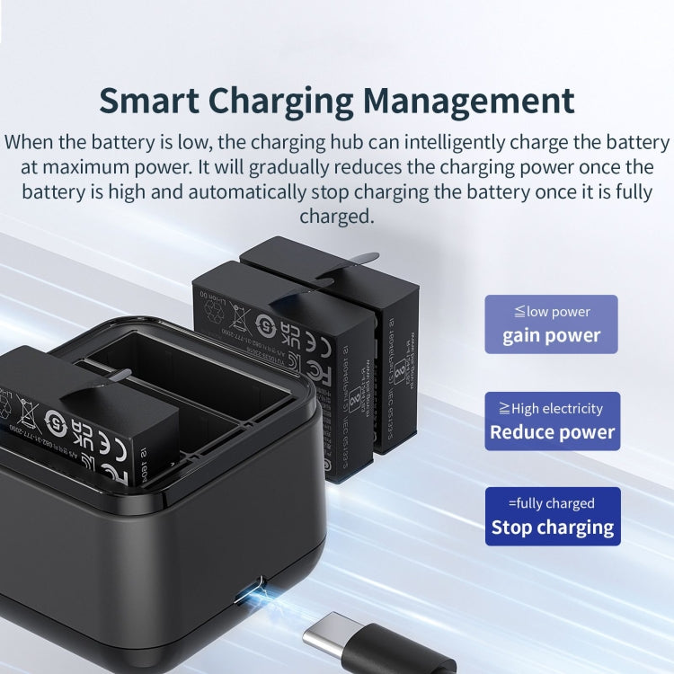 For Insta360 Ace Pro / Ace aMagisn 3 Slots Battery Charger Charging Hub - HoMEdemic™ 