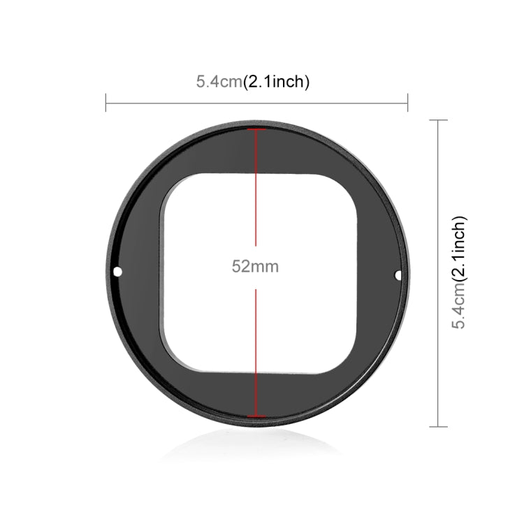 For Insta360 Ace Pro PULUZ 52mm UV Lens Filter Adapter Ring with Lens Cover (Black) - HoMEdemic™ 