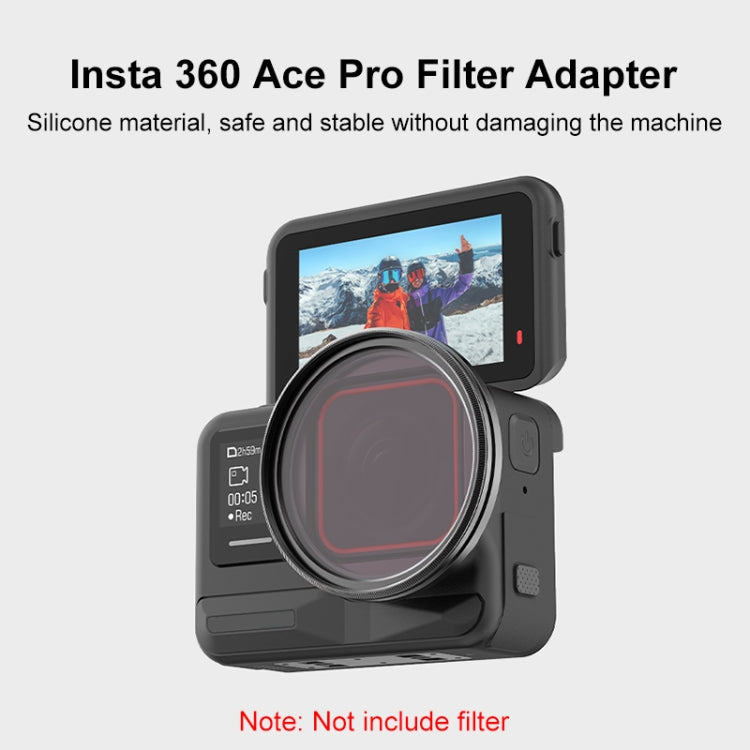 For Insta360 Ace Pro PULUZ Filter Holder Metal Protective Filter Frame (Black) - HoMEdemic™ 