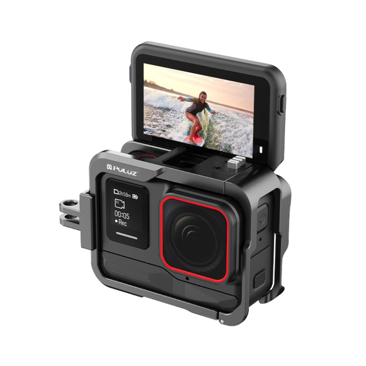 For Insta360 Ace Pro PULUZ Metal Protective Cage Adapter Frame (Black) - HoMEdemic™ 