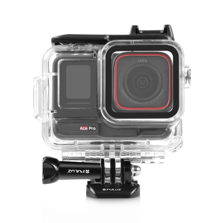 For Insta360 Ace Pro / Pro 2 PULUZ 60m Underwater Waterproof Housing Case with Base Adapter & Screw (Transparent) - HoMEdemic™ 