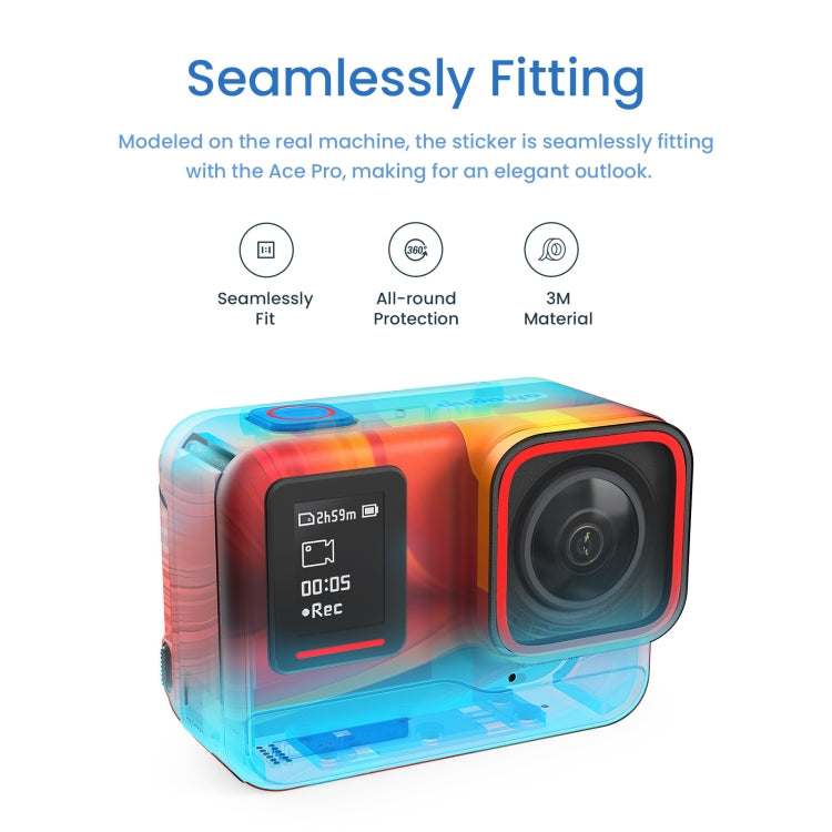 For Insta360 Ace Pro aMagisn Body Sticker Sports Camera Accessories(Feather) - HoMEdemic™ 