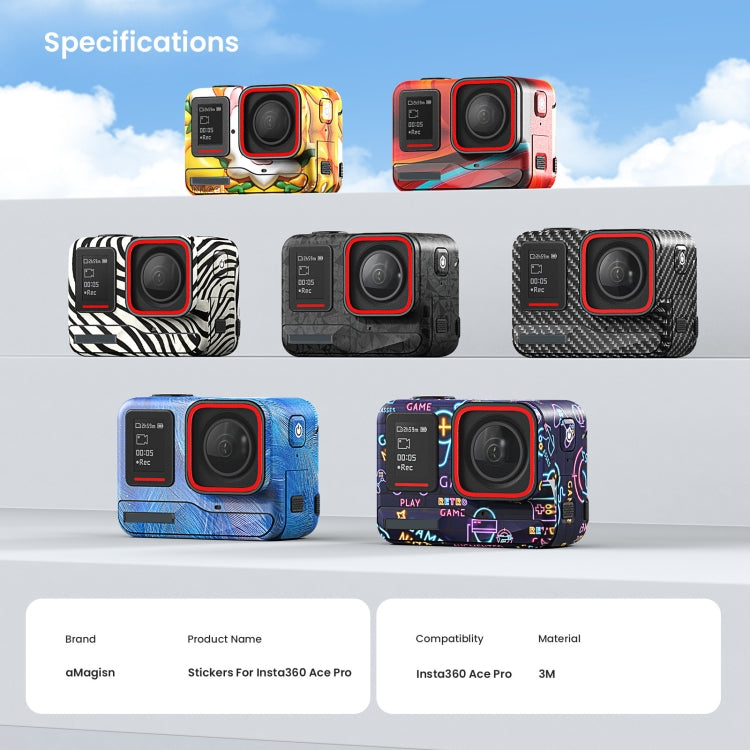 For Insta360 Ace Pro aMagisn Body Sticker Sports Camera Accessories(Neon) - HoMEdemic™ 