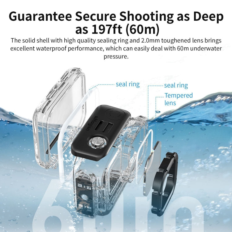 For Insta360 Ace aMagisn Horizontal and Vertical Shooting Dive Shell 60m Waterproof Shell Accessories - HoMEdemic™ 