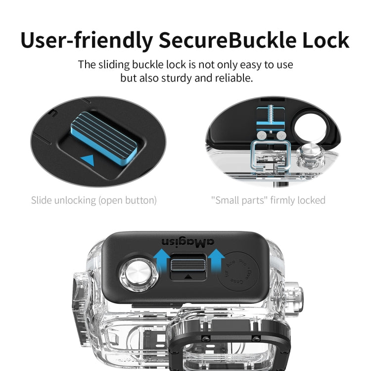 For Insta360 Ace aMagisn Horizontal and Vertical Shooting Dive Shell 60m Waterproof Shell Accessories - HoMEdemic™ 