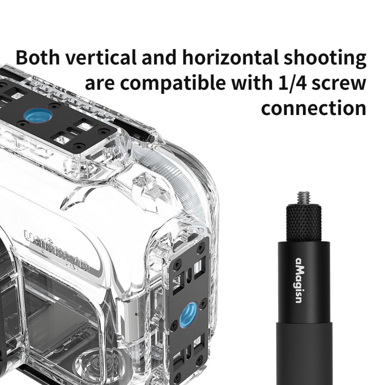 For Insta360 Ace aMagisn Horizontal and Vertical Shooting Dive Shell 60m Waterproof Shell Accessories - HoMEdemic™ 