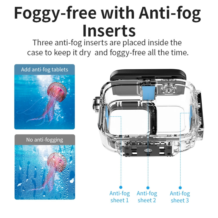 For Insta360 Ace aMagisn Horizontal and Vertical Shooting Dive Shell 60m Waterproof Shell Accessories - HoMEdemic™ 