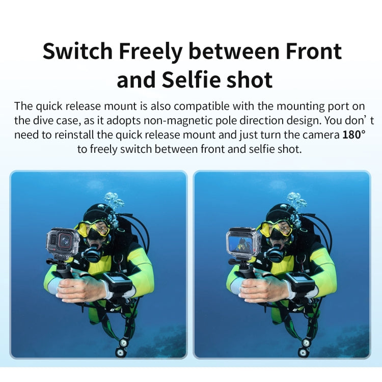 For Insta360 Ace aMagisn Horizontal and Vertical Shooting Dive Shell 60m Waterproof Shell Accessories - HoMEdemic™ 