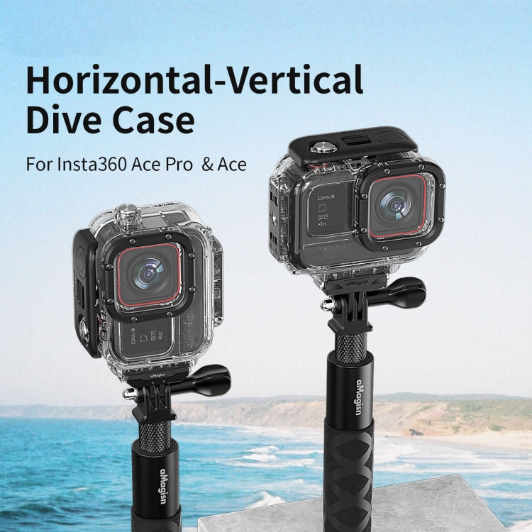 For Insta360 Ace aMagisn Horizontal and Vertical Shooting Dive Shell 60m Waterproof Shell Accessories - HoMEdemic™ 