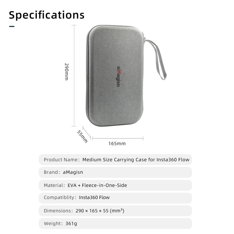 For Insta360 Flow aMagisn Medium Organizer Bag Gimbal Protector - HoMEdemic™ 