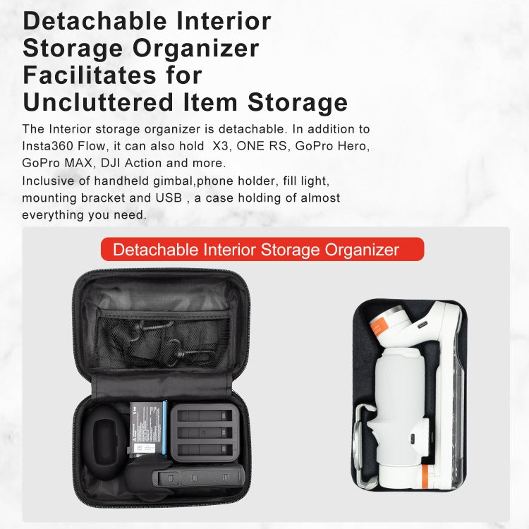 For Insta360 Flow aMagisn Small Storage Bag Protective Accessories(Deep Gray) - HoMEdemic™ 