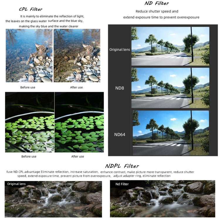 For Insta360 GO 2 / GO 3 JSR LS Series Camera Lens Filter, Filter:3 in 1 CPL ND8 ND16 - HoMEdemic™ 