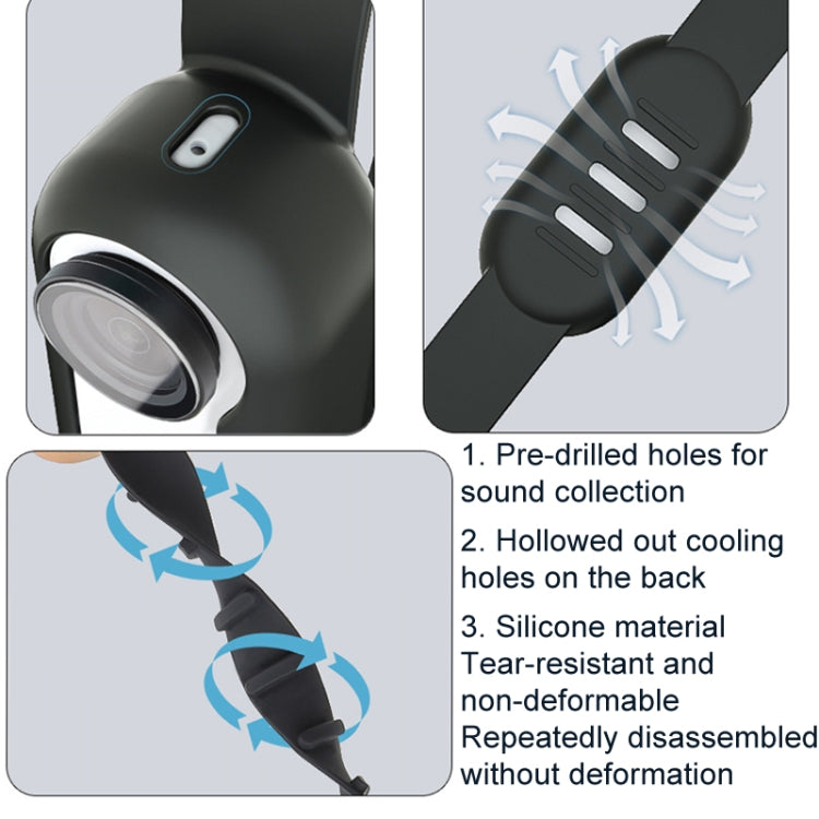 For Insta360 GO 3 / 3S Sunnylife IST-Q9335 Camera Silicone Case Wristband Bicycle Strap Expanding Accessories(Black) - HoMEdemic™ 