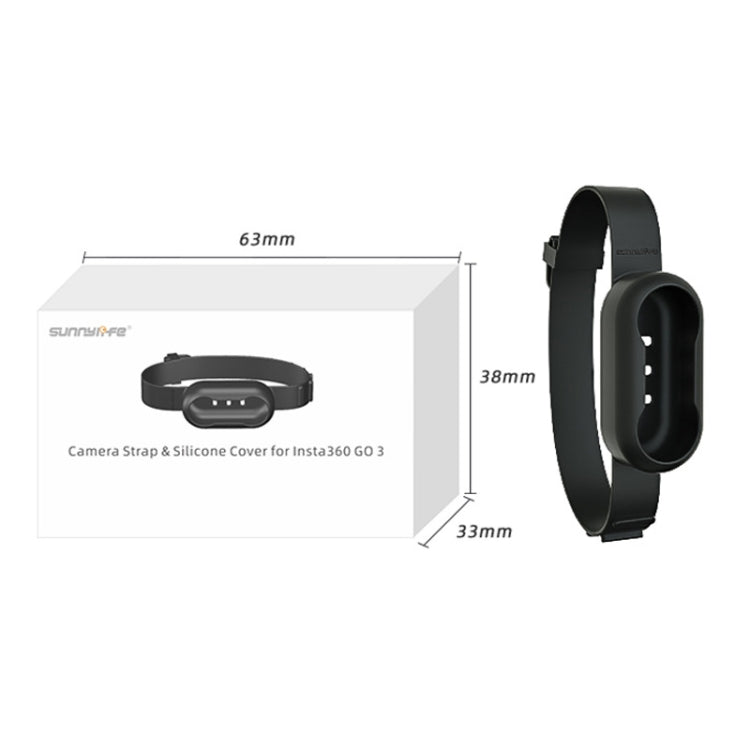 For Insta360 GO 3 / 3S Sunnylife IST-Q9335 Camera Silicone Case Wristband Bicycle Strap Expanding Accessories(Black) - HoMEdemic™ 
