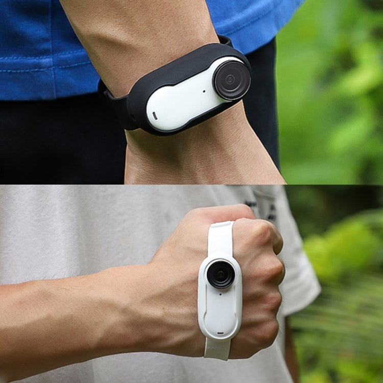 For Insta360 GO 3 / 3S Sunnylife IST-Q9335 Camera Silicone Case Wristband Bicycle Strap Expanding Accessories(White) - HoMEdemic™ 