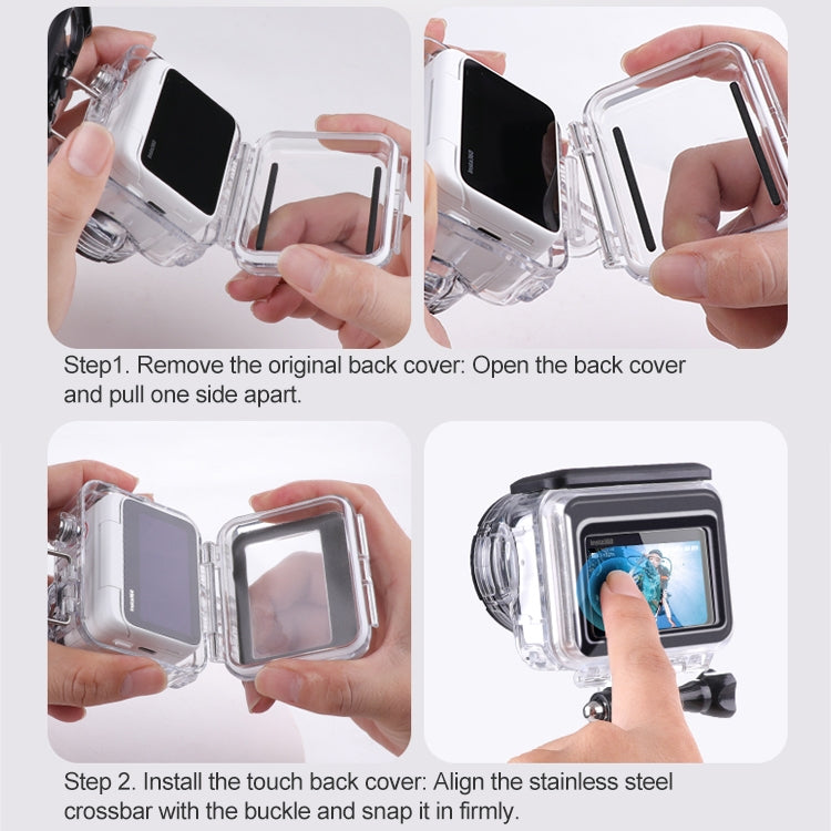 For Insta360 GO 3 / 3S Underwater Waterproof Housing Case with Touch Back Cover - HoMEdemic™ 