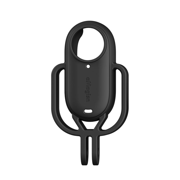 For Insta360 GO 3 AMagisn Silicone Case Camera Protective Accessories, Style: Vertical Black - HoMEdemic™ 
