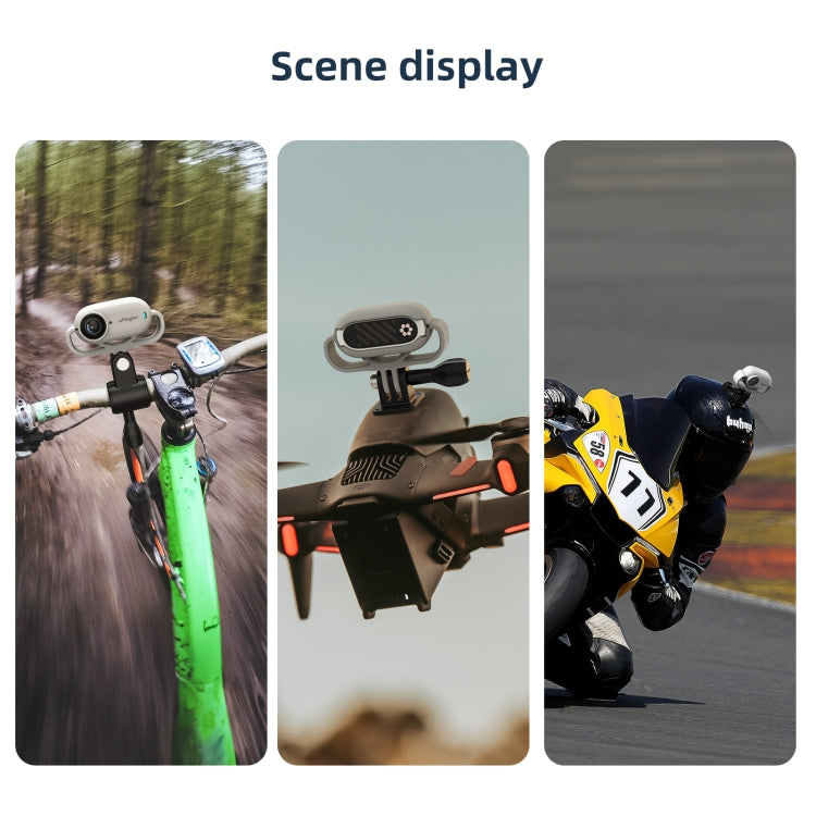 For Insta360 GO 3 AMagisn Silicone Case Camera Protective Accessories, Style: Vertical Gray - HoMEdemic™ 