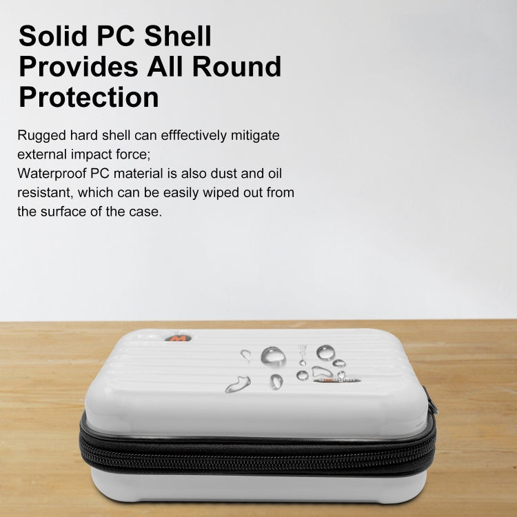 For Insta360 GO 3 / GO 3S AMagisn Hard Shell Storage Bag Waterproof Bag(Pearl White) - HoMEdemic™ 