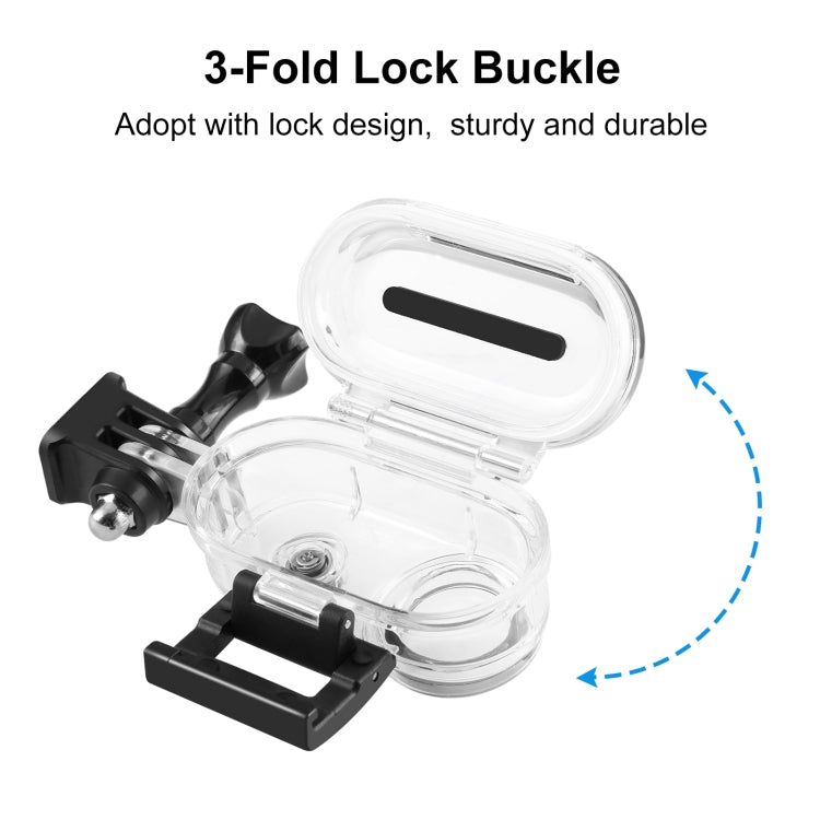 For Insta360 GO 3 / GO 3S PULUZ 40m Underwater Waterproof Housing Case with Base Adapter & Screw (Transparent) - HoMEdemic™ 