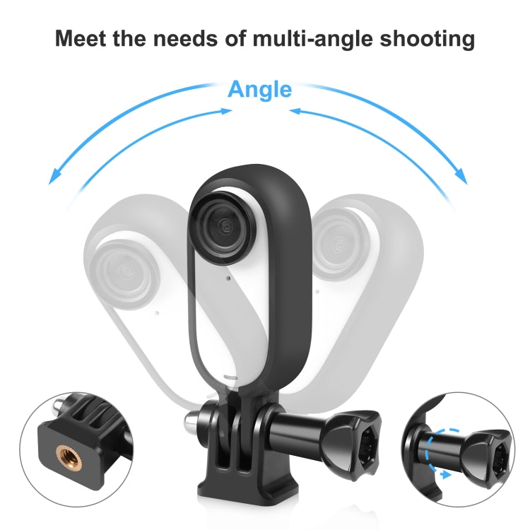 For Insta360 GO 3 / GO 3S PULUZ Body Plastic Protective Frame Cage with Screw & Adapter (Black) - HoMEdemic™ 