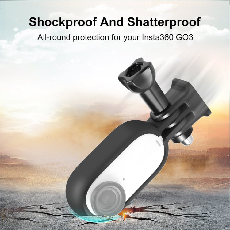 For Insta360 GO 3 / GO 3S PULUZ Body Plastic Protective Frame Cage with Screw & Adapter (Black) - HoMEdemic™ 