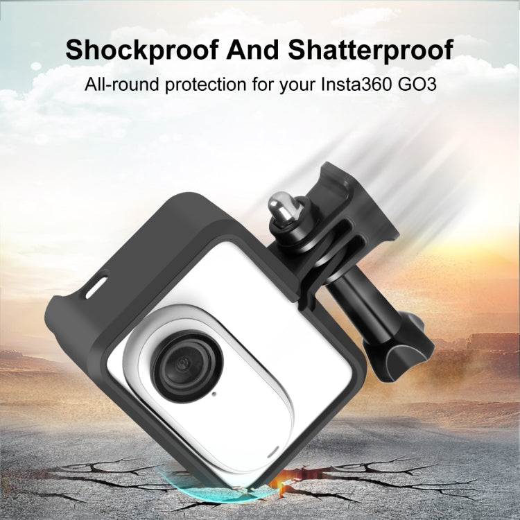 For Insta360 GO 3 / GO 3S PULUZ Camera Battery Case Cooling Plastic Protective Frame (Black) - HoMEdemic™ 