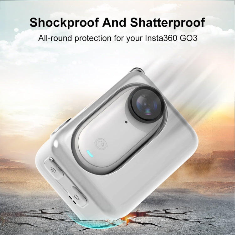 For Insta360 GO 3 / GO 3S PULUZ Camera Charging Case Silicone Case (White) - HoMEdemic™ 