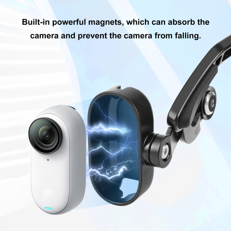 For Insta360 GO 3 / GO 3S PULUZ Magnetic POV Holder Head Mount (Black) - HoMEdemic™ 