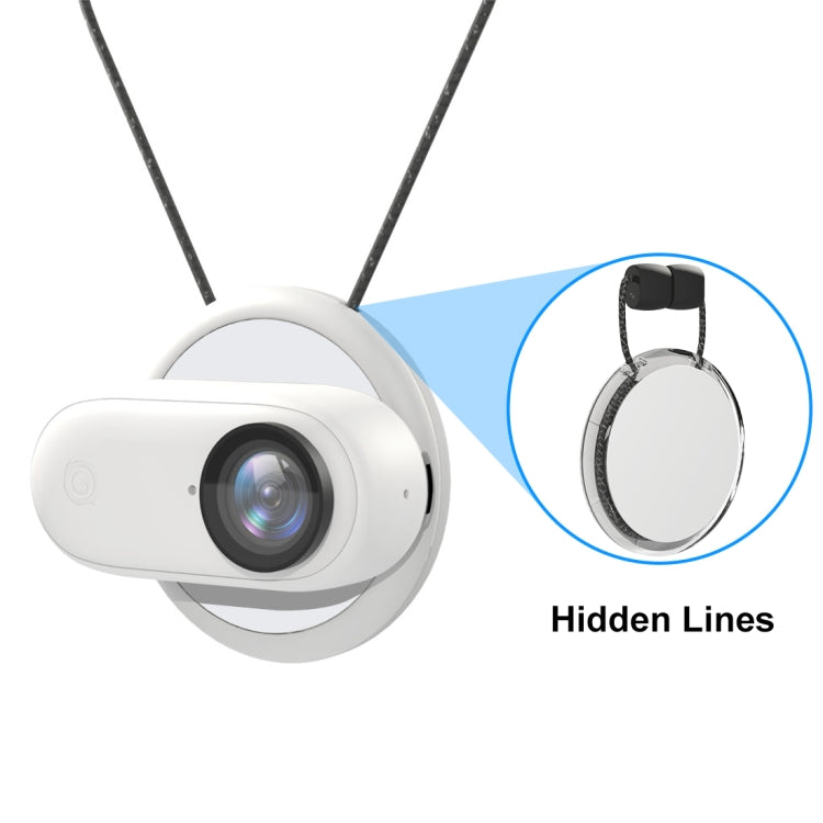 For Insta360 GO 3 / GO 3S PULUZ Magnetic Pendant Holder Quick Release Neck Strap (White) - HoMEdemic™ 