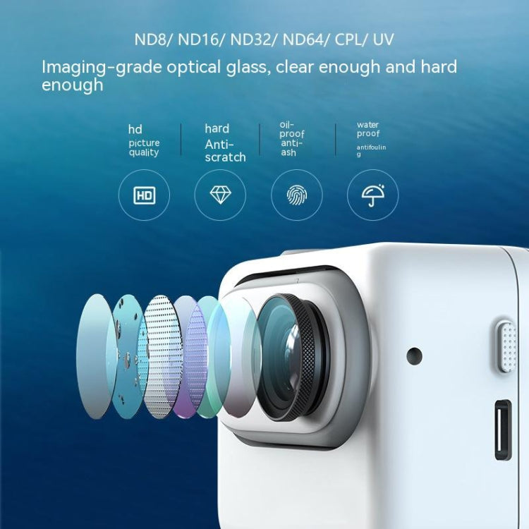 For Insta360 GO 3 / Go 2 AMagisn Lens Filters Waterproof Filter, Spec: ND64 - HoMEdemic™ 