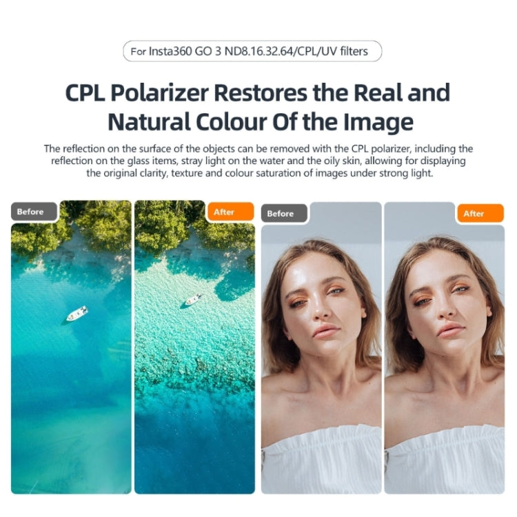 For Insta360 GO 3 / Go 2 AMagisn Lens Filters Waterproof Filter, Spec: ND8+16+32+64 - HoMEdemic™ 