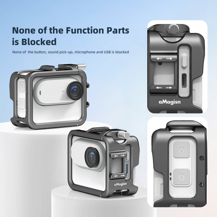 For Insta360 GO 3 aMagisn Metal Rabbit Cage Protection Bezel Accessories - HoMEdemic™ 