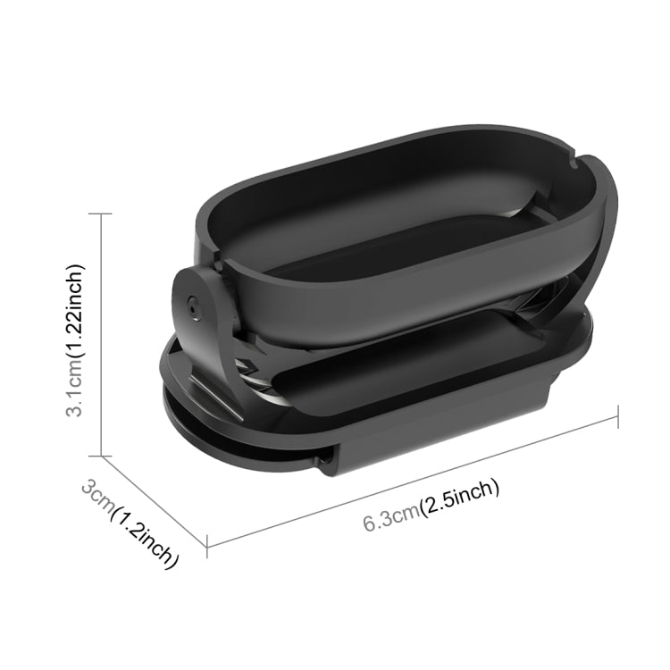 For Insta360 GO3 / GO 3S PULUZ Easy Clip Hat Clip Quick Release Clamp Magnetic Frame Fixed Mount (Black) - HoMEdemic™ 
