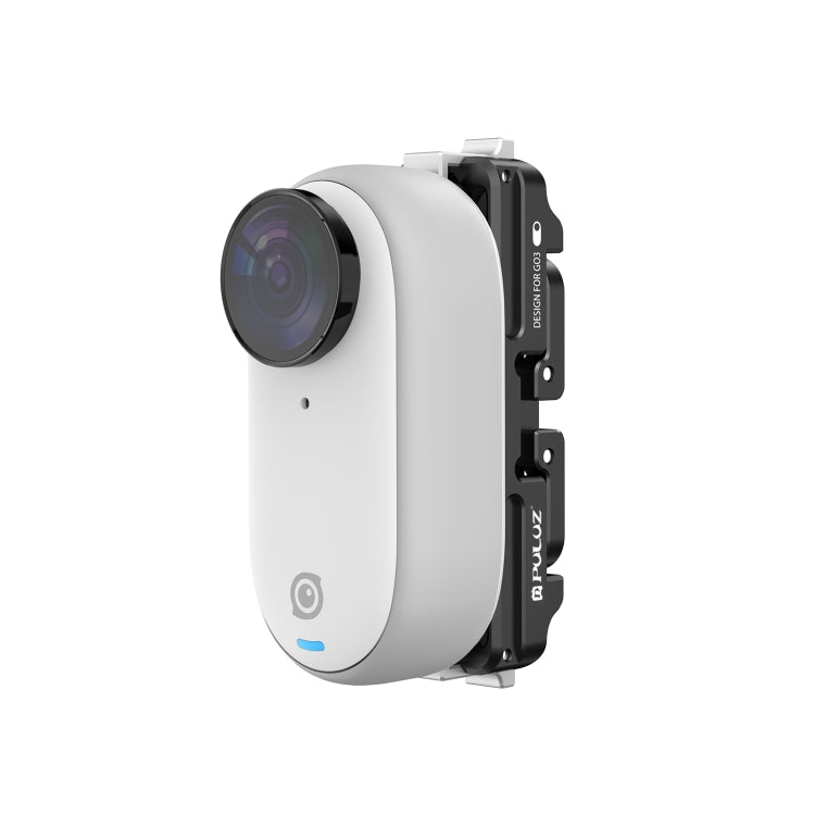 For Insta360 GO3 / GO 3S PULUZ Magnetic Aluminum Alloy Quick Release Base Mount (Black) - HoMEdemic™ 
