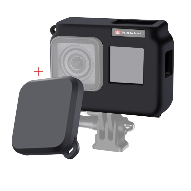 For Insta360 One R 4K with Frame Shockproof Silicone Protective Case with Lens Cap Cover(Black) - HoMEdemic™ 