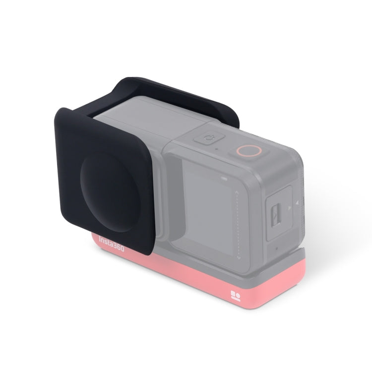 For Insta360 One R Panoramic Camera with Frame Shockproof Silicone Protective Case with Lens Cap Cover(Black) - HoMEdemic™ 