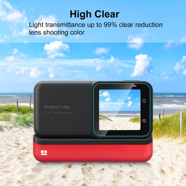 For Insta360 One RS PULUZ 3 in 1 Screen + 4K Lens + Leica Lens Tempered Glass Film(Transparent) - HoMEdemic™ 