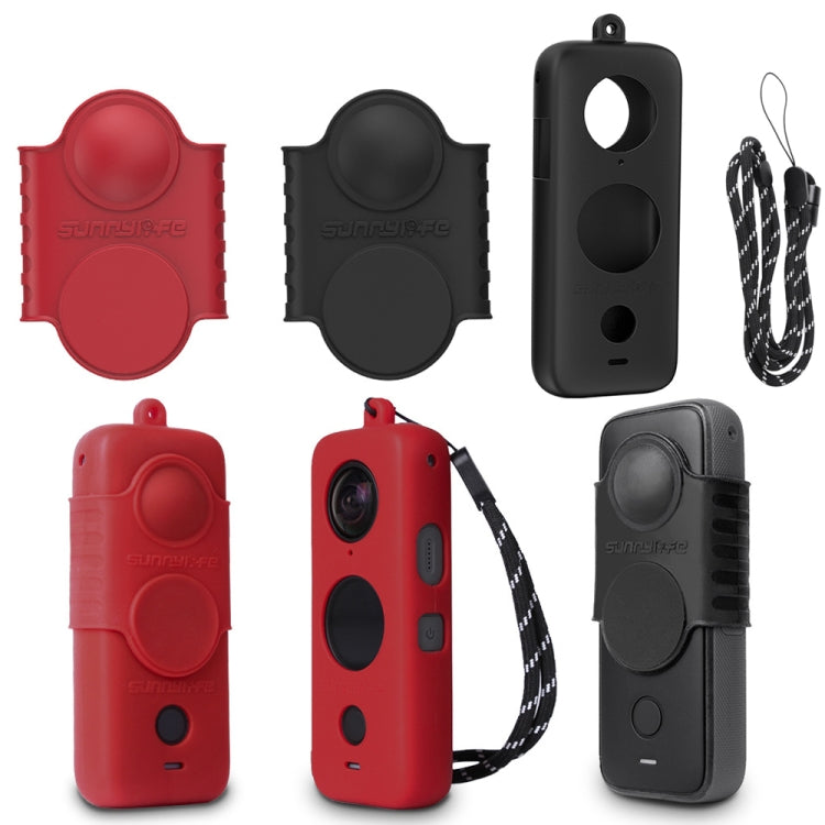 For Insta360 One X2 Sunnylife ST-Q9420 Silicone Protective Case Black Lens Screen Case - HoMEdemic™ 