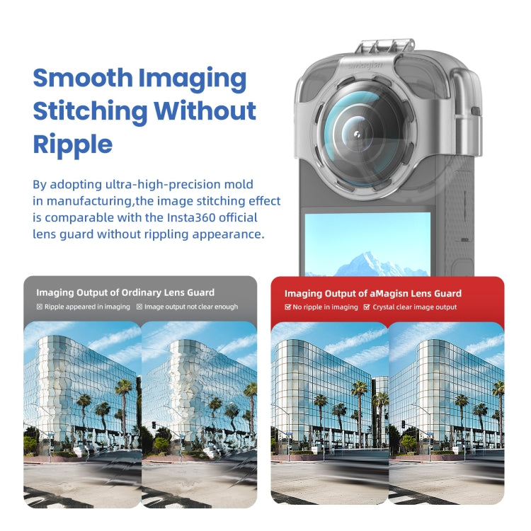 For Insta360 X3 AMagisn Protective Camera Accessories Lens Guard+Case - HoMEdemic™ 