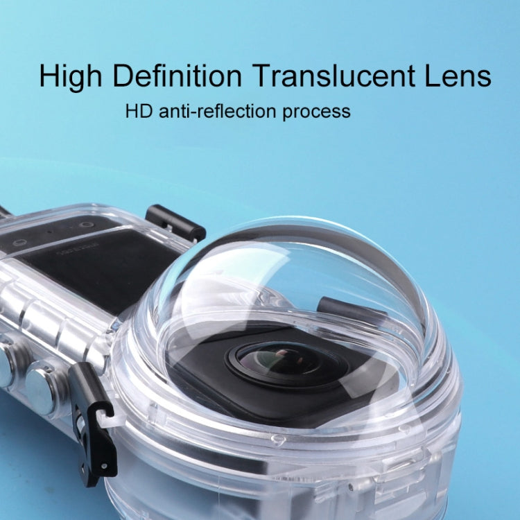 For Insta360 X3 Camera 50m Waterproof Sealed Diving Case (Transparent) - HoMEdemic™ 