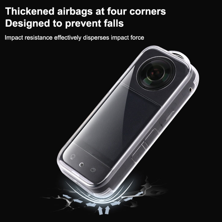 For Insta360 X3 Hollow Clear TPU Protective Case (Transparent) - HoMEdemic™ 