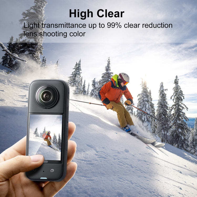 For Insta360 X3 PULUZ 2pcs Curved  HD Screen Film(Transparent) - HoMEdemic™ 